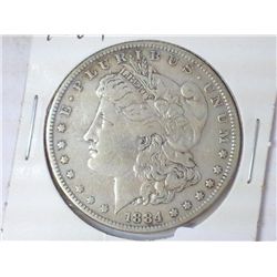 1884 MORGAN SILVER DOLLAR