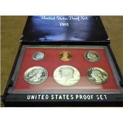 1981 US PROOF SET (WITH BOX)