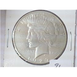 1927-S PEACE SILVER DOLLAR