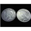 Image 1 : 1923-D & 25 PEACE SILVER DOLLARS