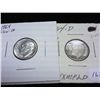 Image 1 : 1964-D (VERY FINE) & 1964 PROOF SILVER ROSY DIMES