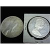 Image 2 : 1926-S PEACE $ & 1965 CANADA SILVER DOLLAR