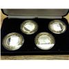Image 2 : SET OF 4-RENO HILTON SILVER CASINO TOKENS