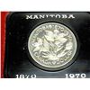 Image 1 : 1970 CANADA MANITOBA $ (PF LIKE)