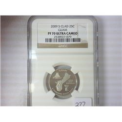 2009-S GUAM QUARTER NGC PF70 ULTRA CAMEO