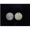 Image 1 : 2 (HOLED) THREE CENT PIECE (SILVERS)