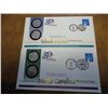 Image 1 : 2-US MINT US 50 STATE QUARTERS FDC'S (NC, RI)