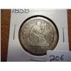 Image 1 : 1858 SEATED LIBERTY QUARTER (EXTRA FINE)