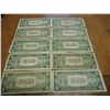 Image 2 : 10 ASSORTED 1935 $1 SILVER CERTIFICATES