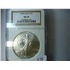 Image 1 : 1998 AMERICAN SILVER EAGLE NGC MS69