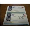 Image 1 : 2- US MINT 50 STATE QUARTERS FDC'S (ID, OR)