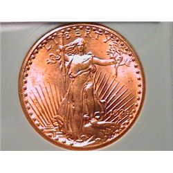 1926 $20 Saint Gaudens Graded MS-66 NTC