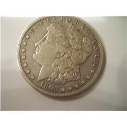 RARE KEY DATE 1893-S Morgan Silver Dollar, VF, Only 100,000 Minted