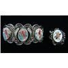 Image 1 : Zuni Inlay Ring & Bracelet Set