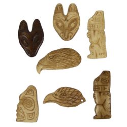 7 Northwest Coast Effigies