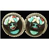 Image 1 : Zuni Inlay Earrings