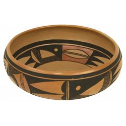 Hopi Pottery Bowl - Coyote