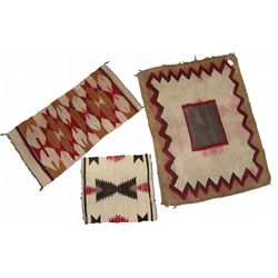 3 Old Navajo Rugs