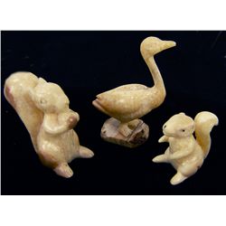 3 Ivory Carvings