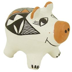 Acoma Pottery Pig - K.L.
