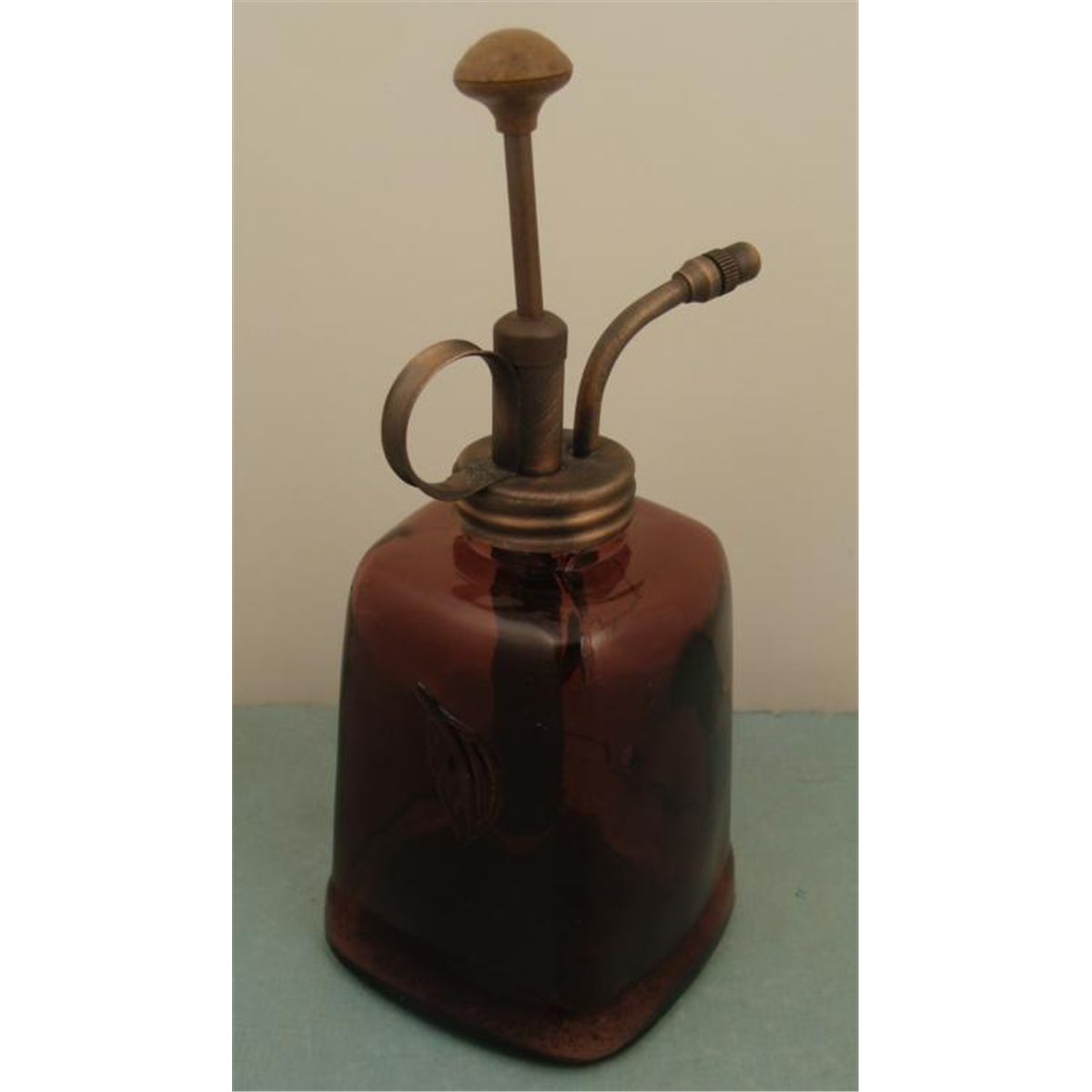 Vintage Plant & Flower Sprayer Glass Bottle w/ Nozzle