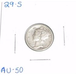 1929-S Mercury Silver Dime *AU-50 HIGH GRADE*!!