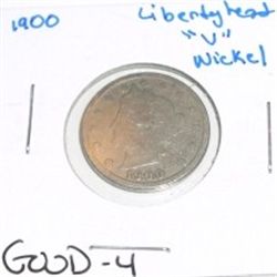 1900 Liberty Head "V" Nickel *GOOD-4 CONDITION*!!