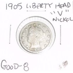 1905 Liberty Head "V" Nickel *GOOD-8 CONDITION*!!