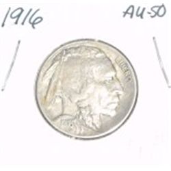 1916 Buffalo Nickel *RARE AU-50 HIGH GRADE*!!