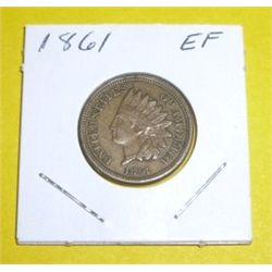 1861 Indian Head Cent *EXTREMELY RARE EXTRA FINE GRADE*!!!