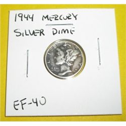 1944 Mercury Silver Dime *EXTRA FINE-40 GRADE*!!