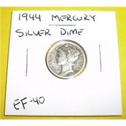 1944 Mercury Silver Dime *EXTRA FINE-40 GRADE*!!