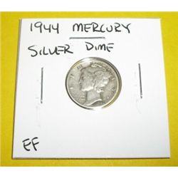 1944 Mercury Silver Dime *EXTRA FINE-40 GRADE*!!