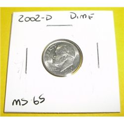 2002-D Roosevelt Dime *MS-65 HIGH GRADE*!!