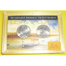 LEWIS & CLARK Westward Journey Nickel Series Set in Original Hard Case!!