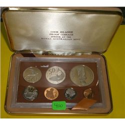 Cook Island PROOF Set struck at the *ROYAL AUSTRALIAN MINT*5 Siver Coins in Orginal Case!!