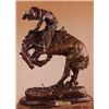 Image 1 : Frederick Remington "Rattlesnake" Bronze Sculpture, Signed, 17"x 12"