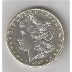 BEAUTIFUL 1889-S CHOICE BU MORGAN DOLLAR