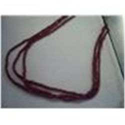 3 Strand Genuine Ruby Necklace, Over 100 Carats low grade but real rubies