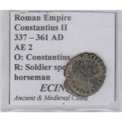 ANCIENT ROMAN COIN CONSATANTIUS II, 337 AD-361 AD