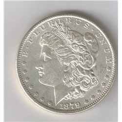 ERROR 1879-O VAM-15A CLASHED MORGAN SILVER DOLLAR, MS+