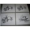 Image 1 : Set of Four Original Drawings