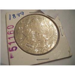 KEY DATE 1899 MORGAN SILVER DOLLAR, ONLY 330,000 MINTED