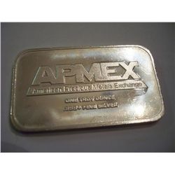.999 SILVER ONE TROY OZ AMPEX BAR