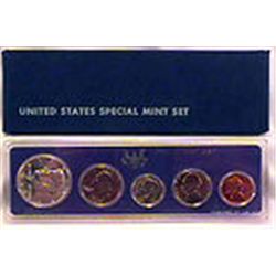 1966 SMS Mint Set Includes the PL Special Mint Set coins. The 40% silver half is included