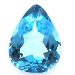 14.51ctw Blue Topaz Pear Shape Semi-Precious Stone