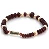 Image 1 : Natural Ruby and 8 Pearl Briolettes Graduated Beads Bracelet 104.42ctw with brass clasp