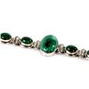 Image 1 : 79.00 ctw Emerald 0.925 Sterling Silver Bracelet