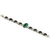 Image 2 : 79.00 ctw Emerald 0.925 Sterling Silver Bracelet