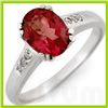 Image 1 : Genuine 3.00 ctw Pink Tourmaline & Diamond Ring 10kt Gold-White